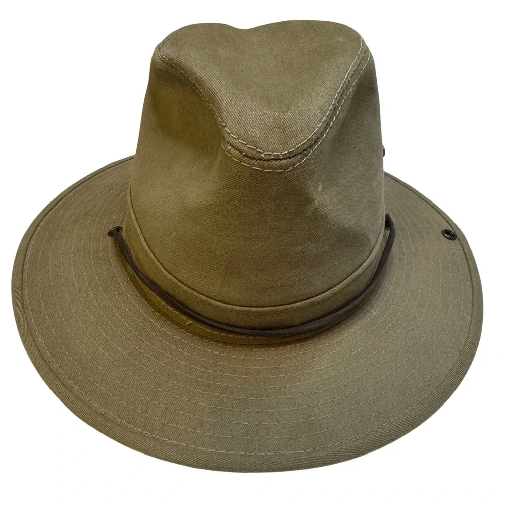 Henschel Hat Co Kids Safari Outback Hat Khaki Child Medium USA Made Cotton